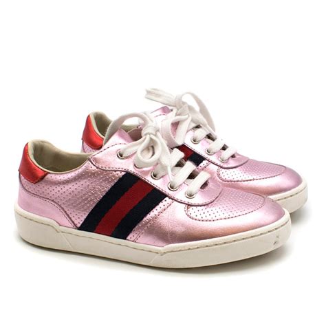 gucci pink cat sneakers|pink gucci sneakers women.